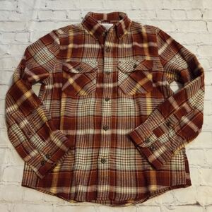EUC Boys M Ocean + Coast Flannel Plaid Button Up Shirt